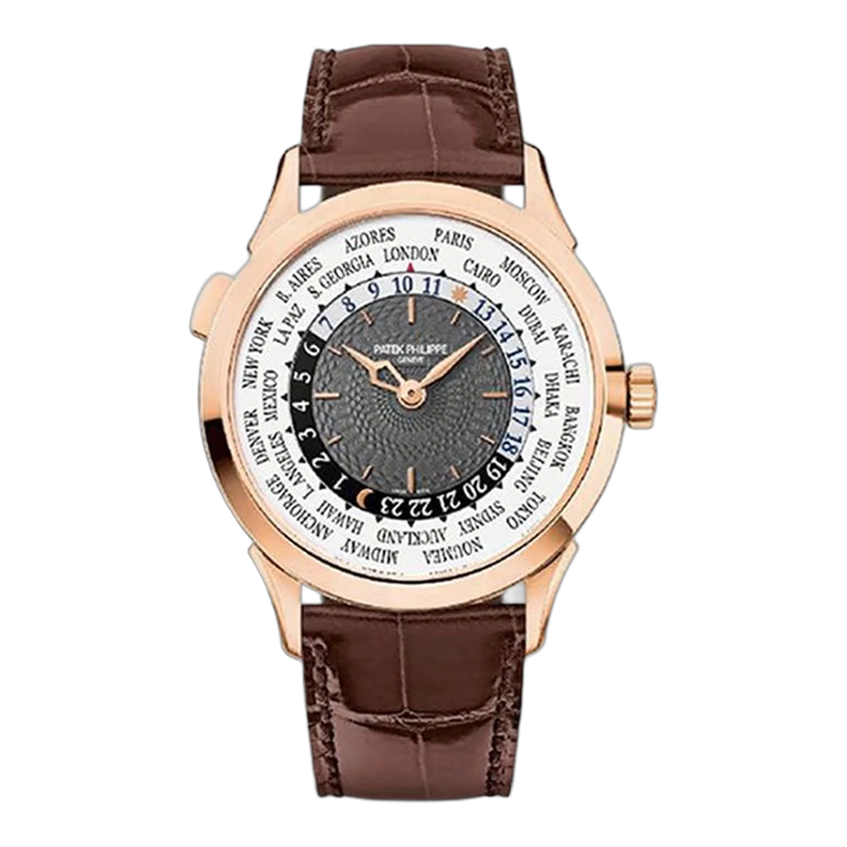 Patek Philippe Complications 5230R-014 World Time "Doha Edition" 18K Rose Gold Men's Watch