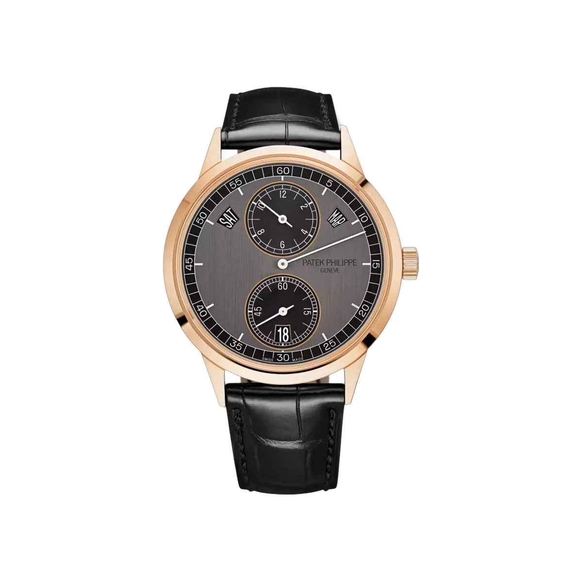 Patek Philippe Complications 5235/50R-001 Rose Gold 40.5mm Graphite and Black Dial Men's Watch