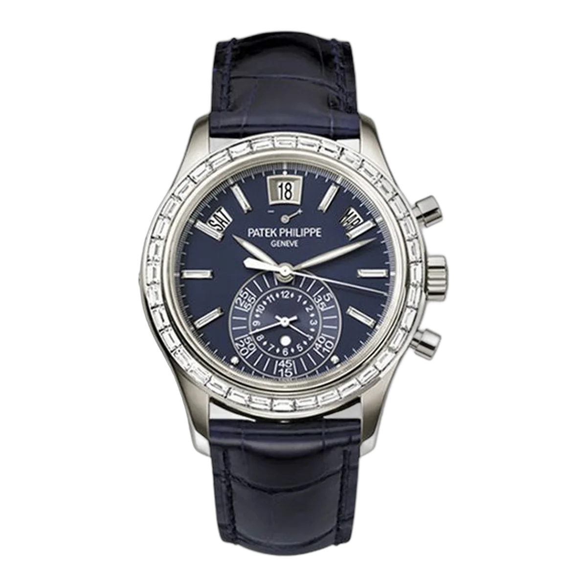 Patek Philippe Complications 5961P-001 Annual Calendar Chronograph Matte Blue Opaline 40.5Mm Platinum