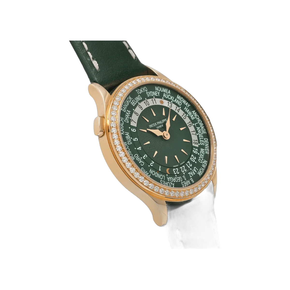 Patek Philippe Complications World Time 7130R-014 18Kt Rose Gold Olive Green Dial – additional product photo 7