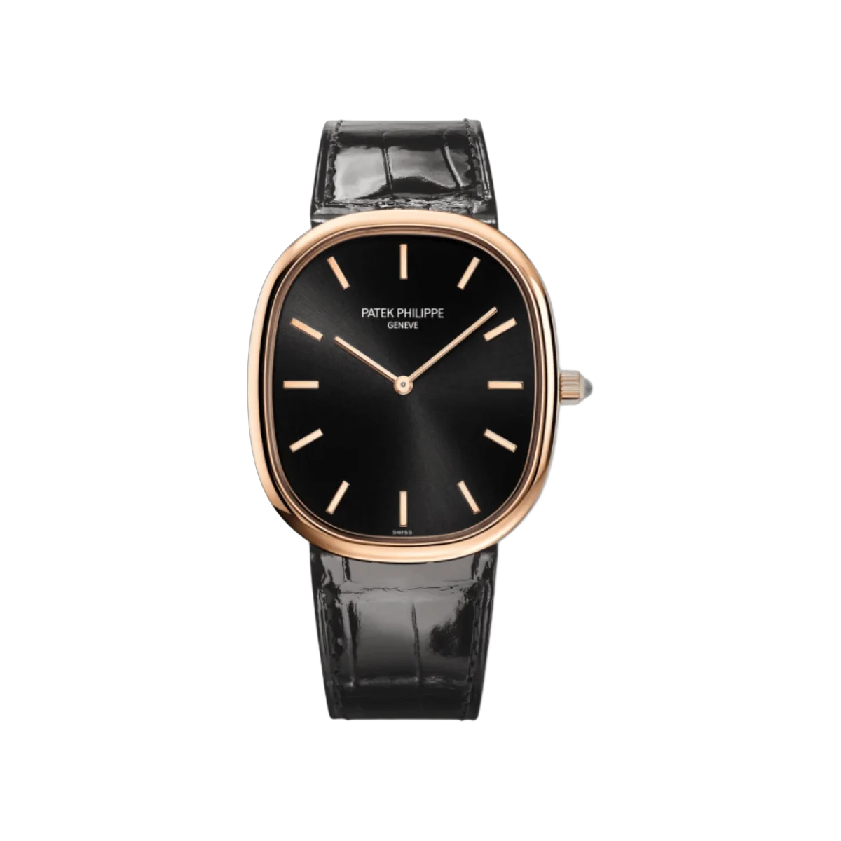 Patek Philippe Golden Ellipse 5738R-001 Ebony 18K Rose Gold Black Dial