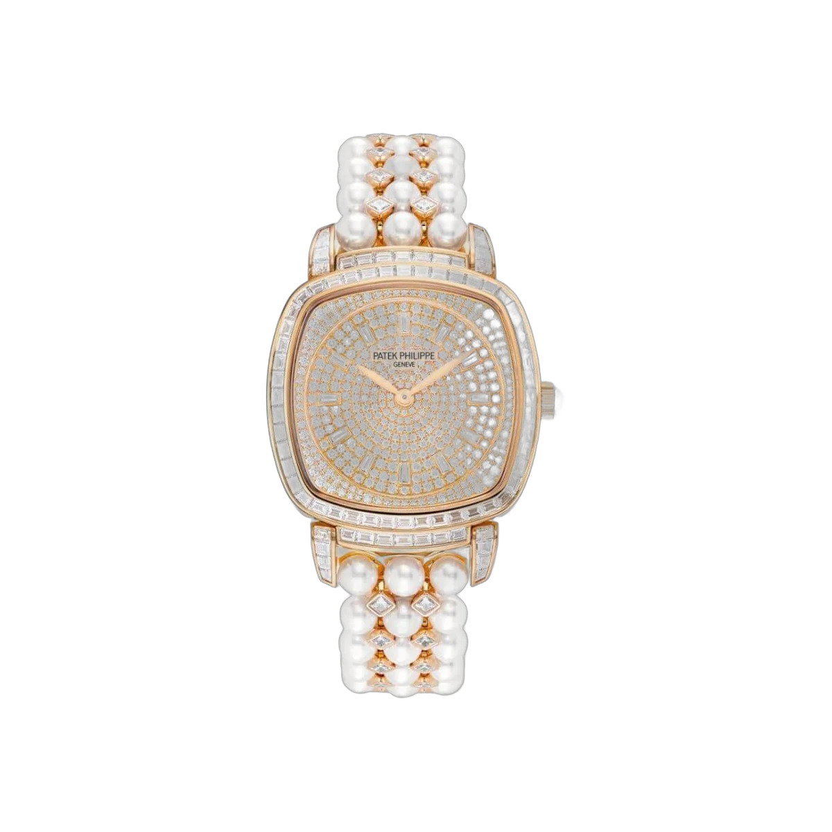 Patek Philippe Gondolo 7042-100R-010 Rose Gold Paved 251 Diamonds Dial