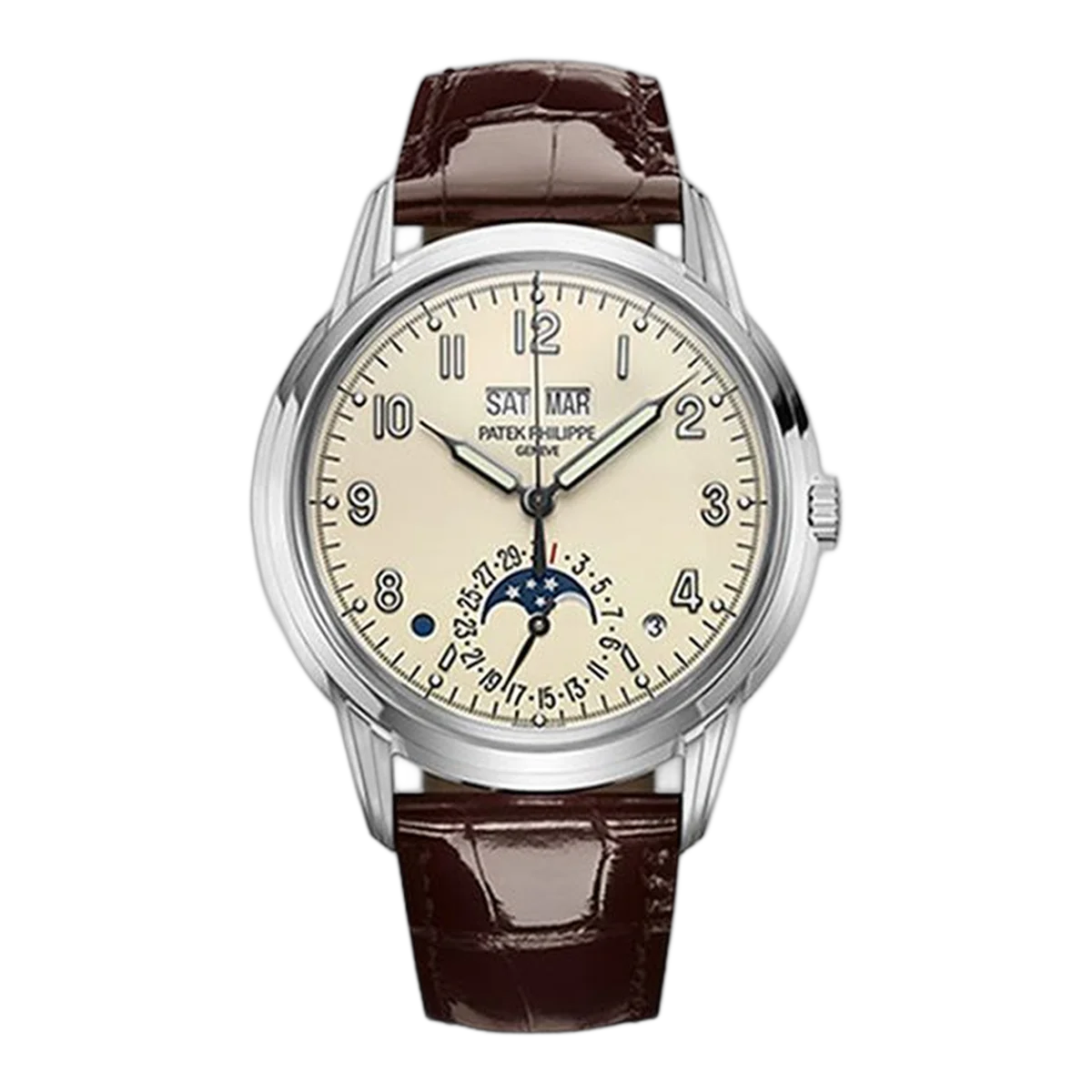 Patek Philippe Grand Complications 5320G-001 Perpetual Calendar Cream Dial 18Kt White Gold