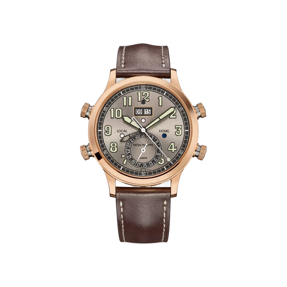 Patek Philippe Grand Complications 5520RG-001 Rose Gold 42.2mm Gray Sunburst Dial Men's Watch