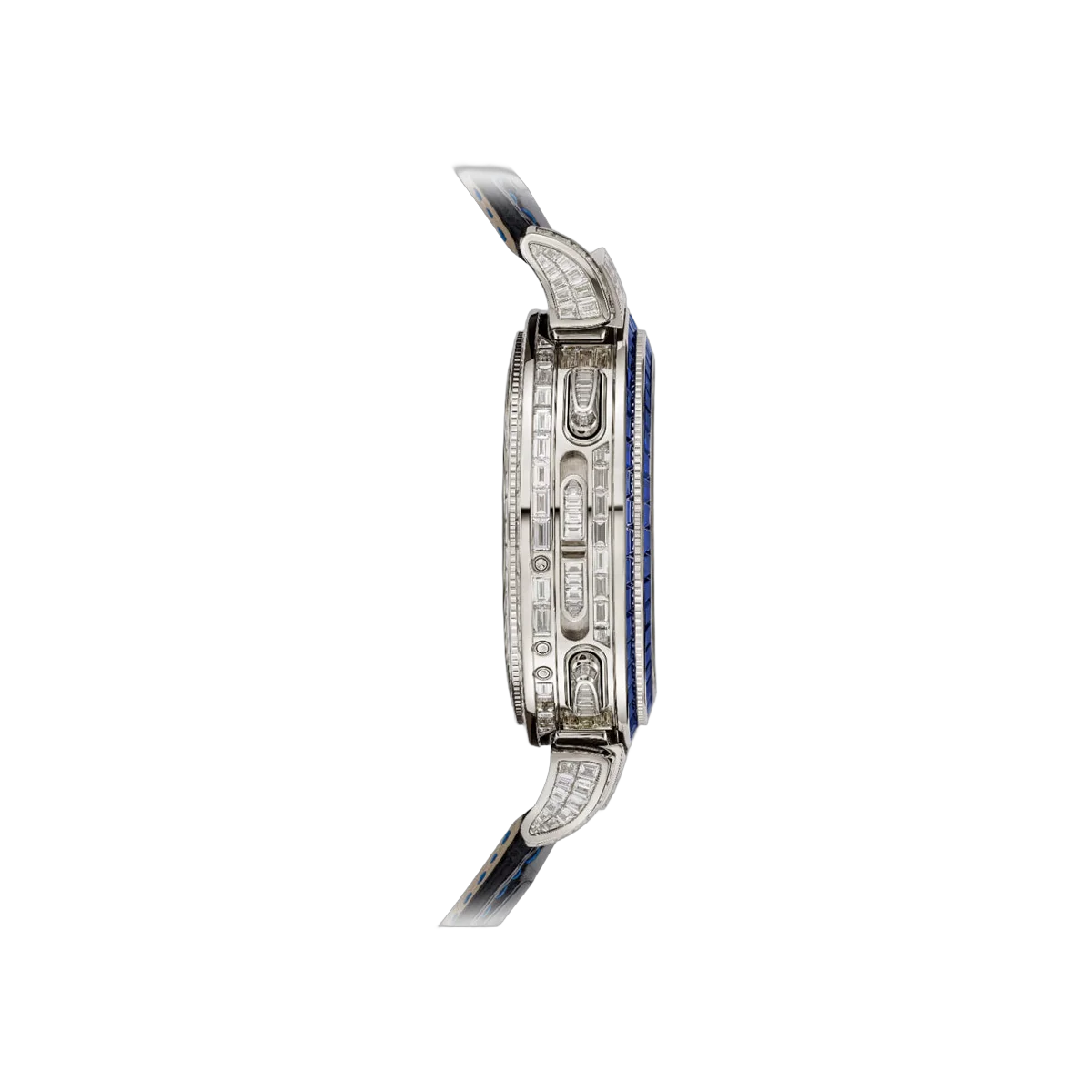 Patek Philippe Grand Complications 6300/401G-001 White Gold Baguette-cut Diamonds & Blue Sapphires 49.4mm Reversible Double-Faced Dial Men's Watch – additional product photo 5