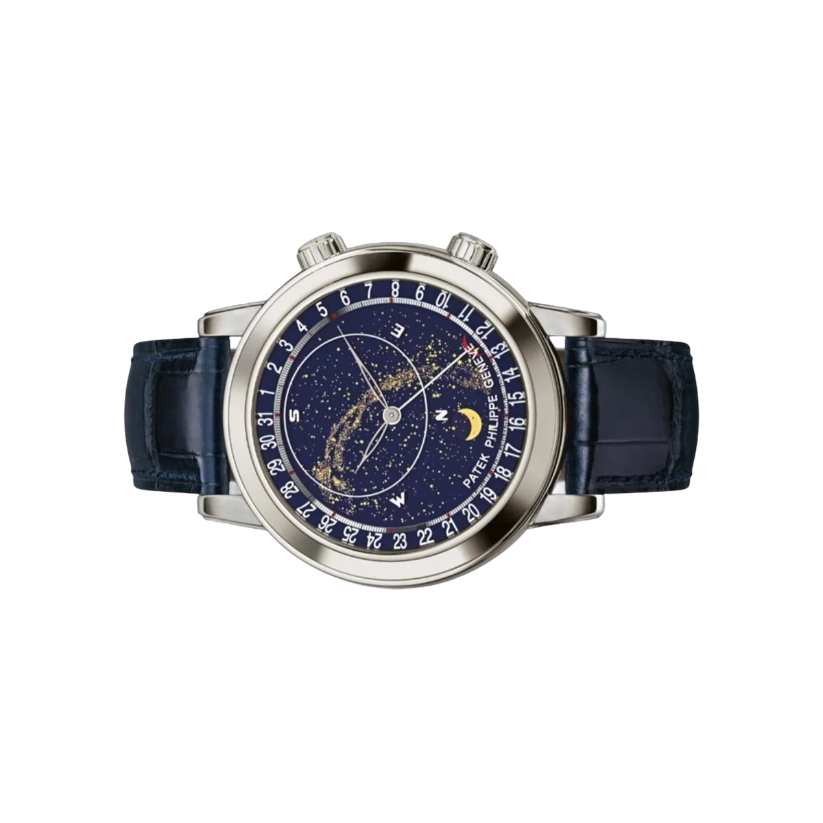 Patek Philippe Grand Complications Celestial 6103G-001 White Gold Diamond Bezel 44mm Blue Dial Men's Watch – additional product photo 2