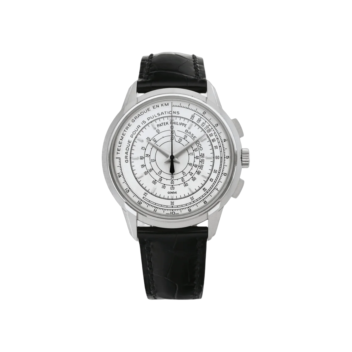 Patek Philippe Multi-Scale Chronograph 5975G-001 175th Anniversary 18k 40mm White Gold Dial Mens Watch (Discontinued Model)