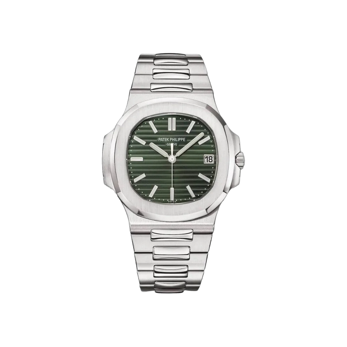 Patek Philippe Nautilus 5711/1A-014 Stainless Steel 40mm Sunburst Olive Green Dial Mens Watch