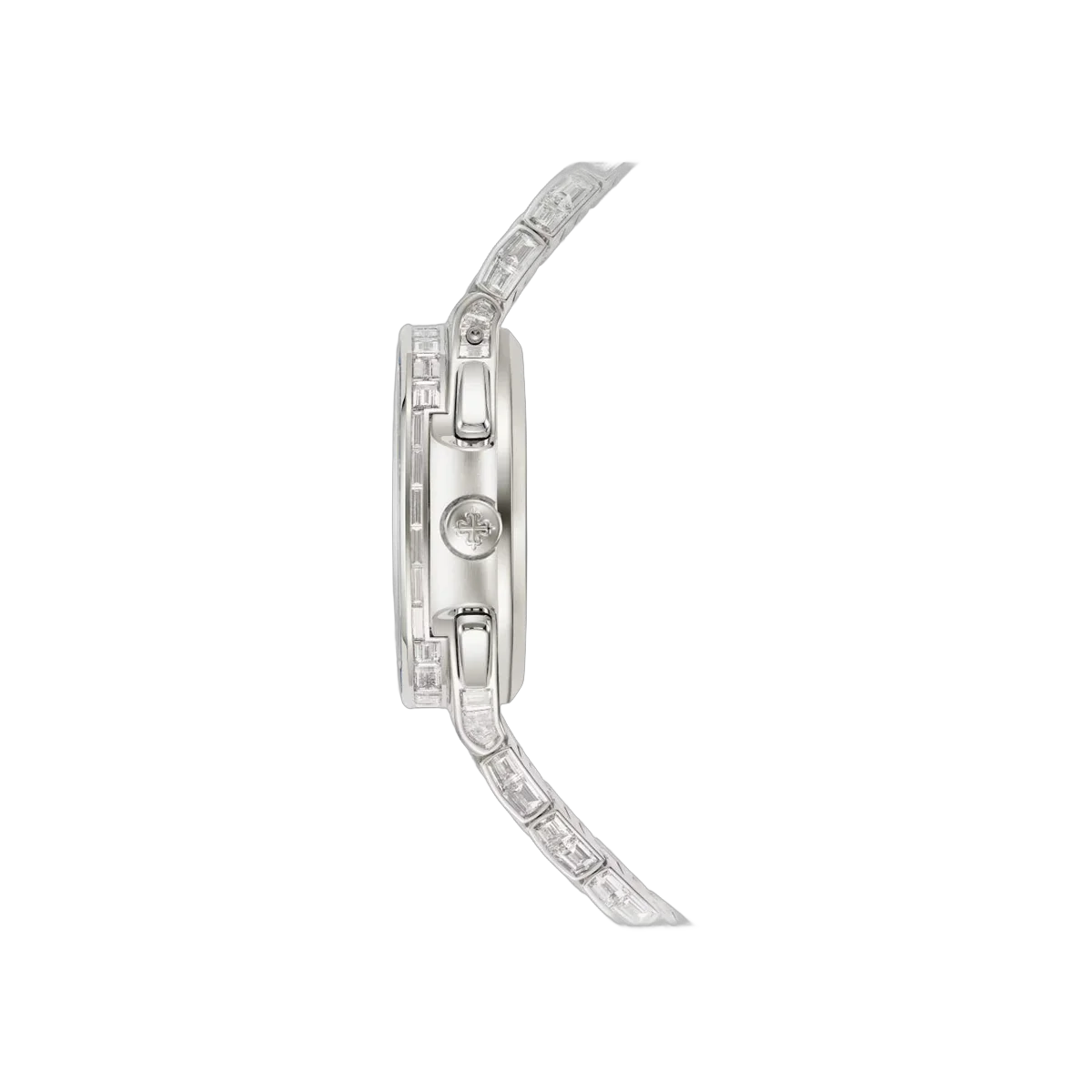 Patek Philippe Nautilus 5990/1421G-001 Travel Time White Gold Baguette Diamonds Blue Sapphires 40.5mm Black Gradated Dial Men's Watch – additional product photo 4