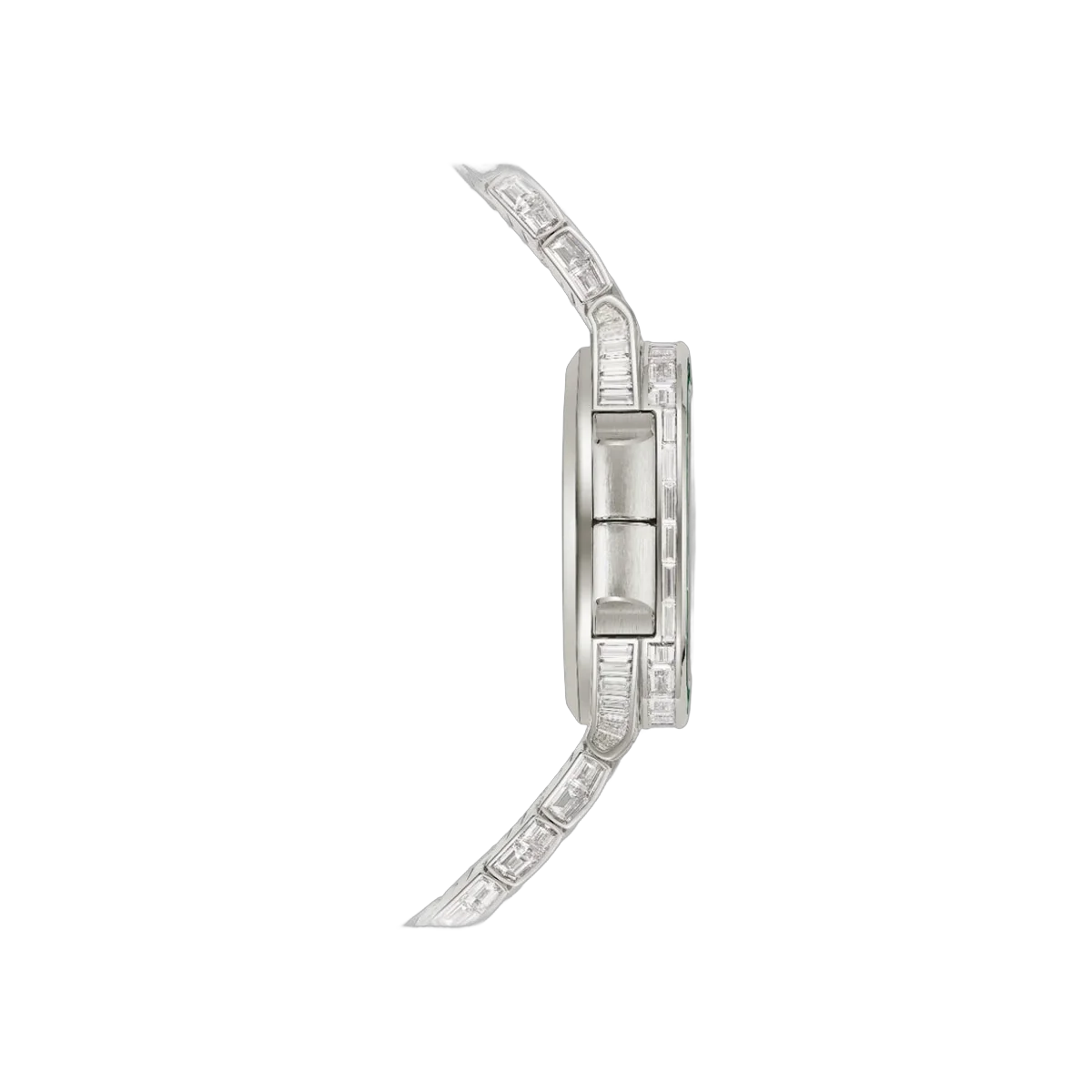Patek Philippe Nautilus 5990/1423G-001 Travel Time Green Diamond Baguettes Black Dial Mens Watch – additional product photo 5