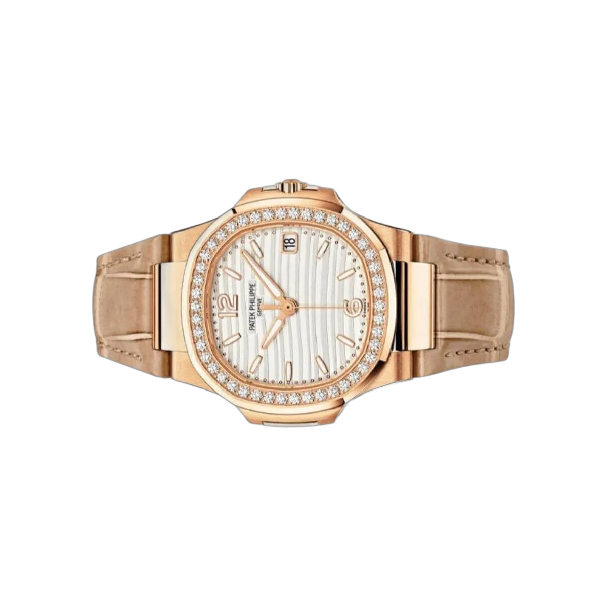 Patek Philippe Nautilus 7010R-011 White Index Dial Diamond-Set Bezel – additional product photo 5