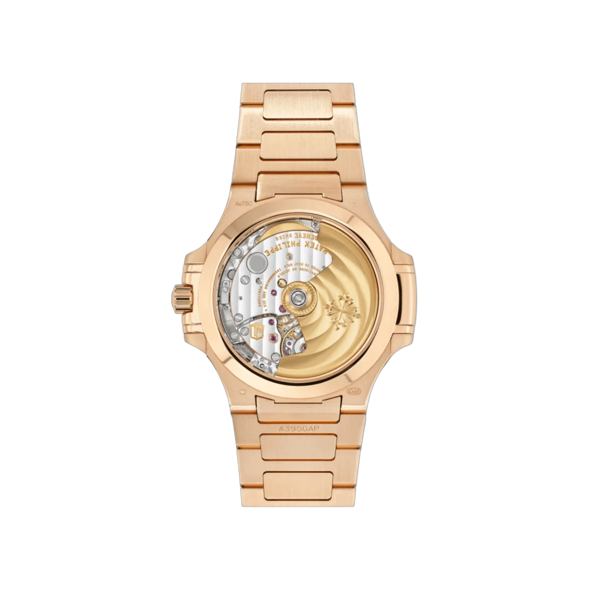 Patek Philippe Nautilus 7118/1300R Rose-Gilt Waves Baguette Paved Bezel 18K Rose Gold – additional product photo 2