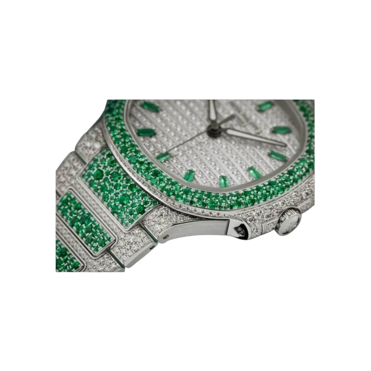 Patek Philippe Nautilus 7118/1453G-001 Haute Joaillerie Automatic Emeralds Diamond – additional product photo 8