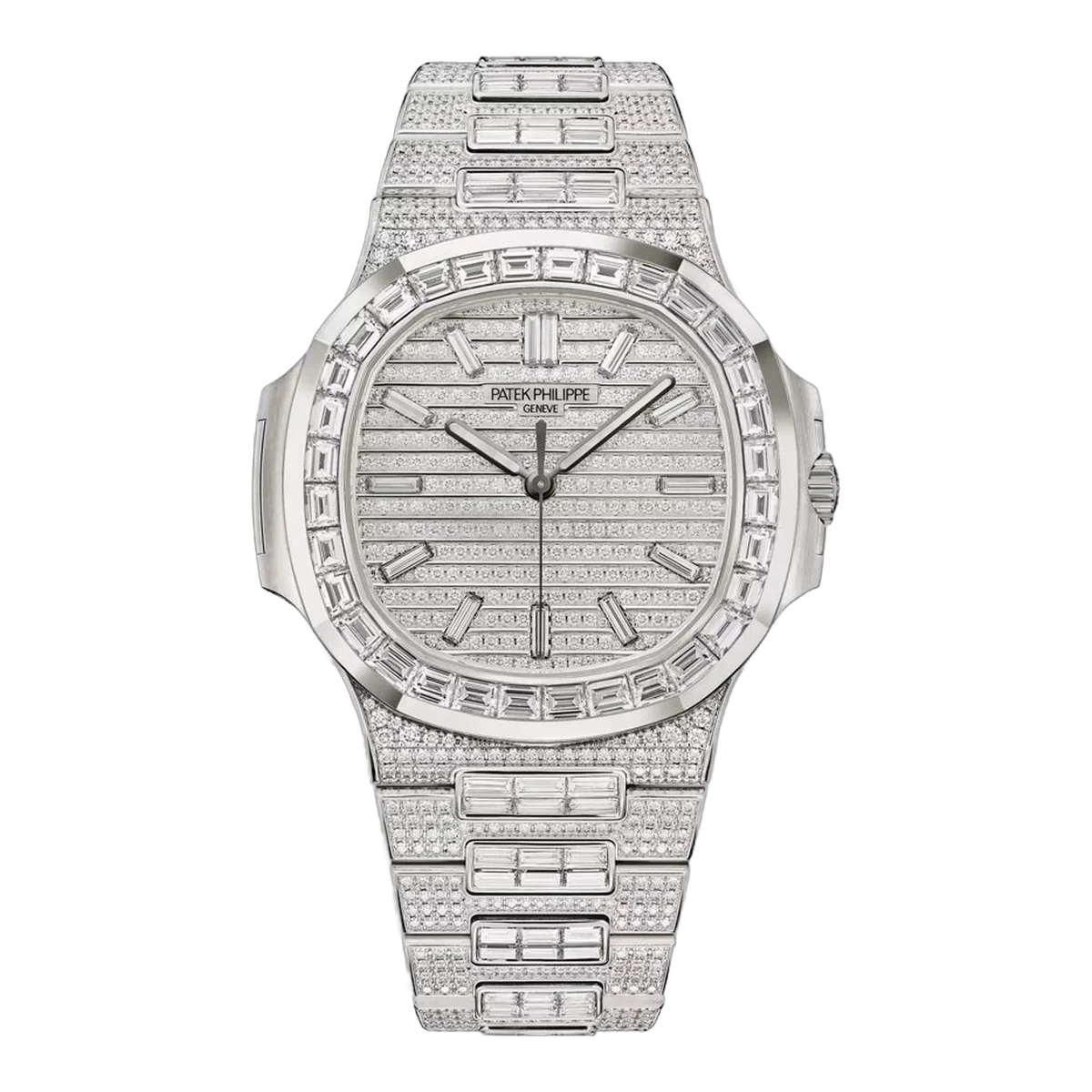 Patek Philippe Nautilus Haute Joaillerie 5811/1460G-001 White Gold Full Diamond 41mm Men's Watch – additional product photo 2