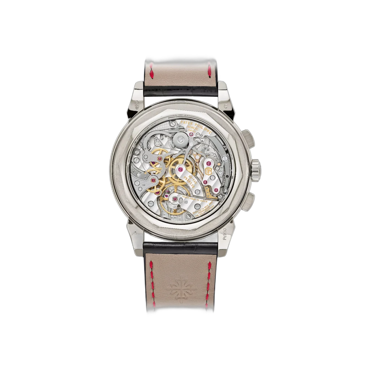 Patek Philippe Perpetual Calendar 5271/12P-010 Platinum Ruby Baguette Diamond Bezel 41mm Red Dial Men's Watch – additional product photo 4