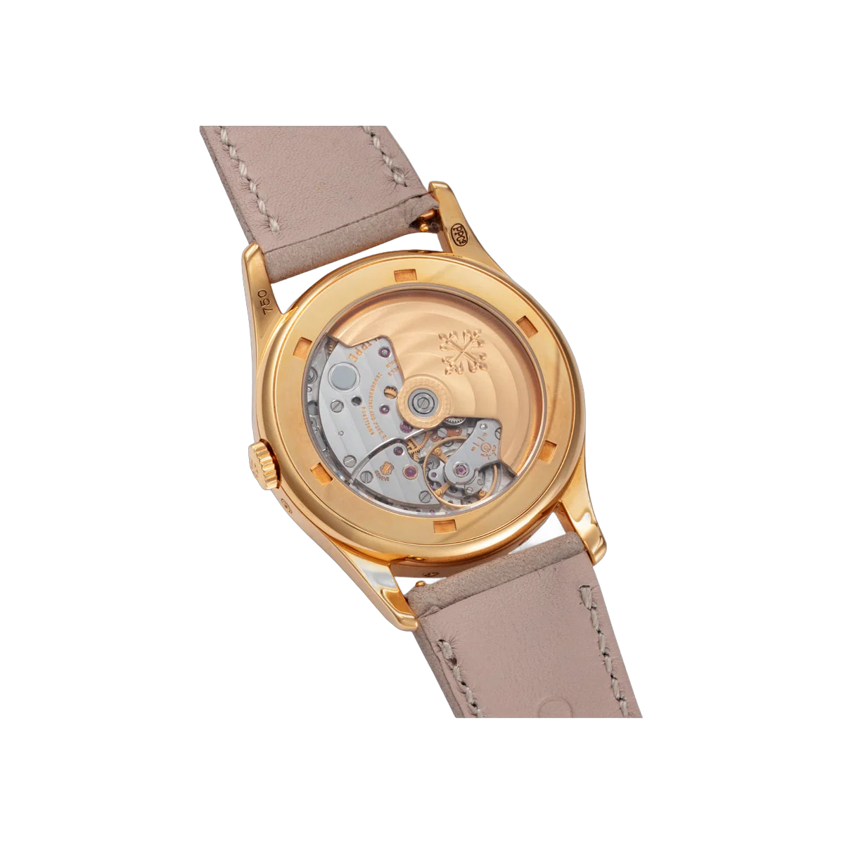 Patek Philippe Retrograde 5050J-023 Yellow Gold Perpetual Calendar Moon Phases 35mm Gray Sunburst Dial Ladies Watch – additional product photo 4