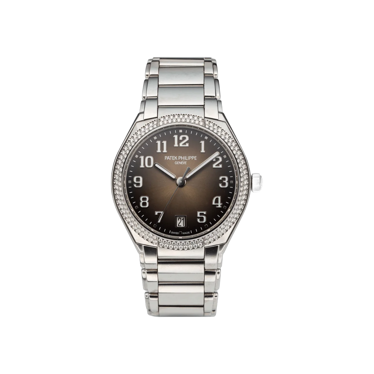 Patek Philippe Twenty 4 7300/1200A-010 Stainless Steel 36mm Gray Sunburst Dial Womens Watch