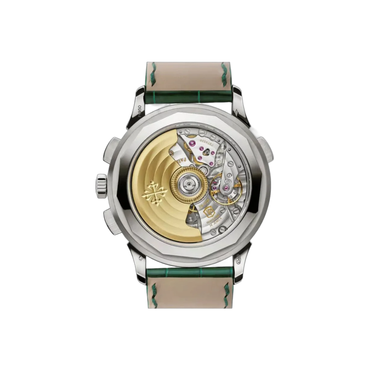 Patek Philippe World Time 5930P-001 Flyback Chronograph Platinum Green Dial – additional product photo 2