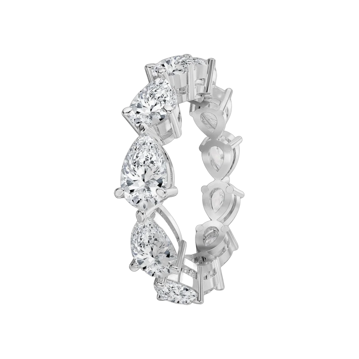 Pear Eternity Band 32 Pointer- 3.50 CTS-HRD-I-J/VVS-VS,892R,Total Wt - 3.02gm