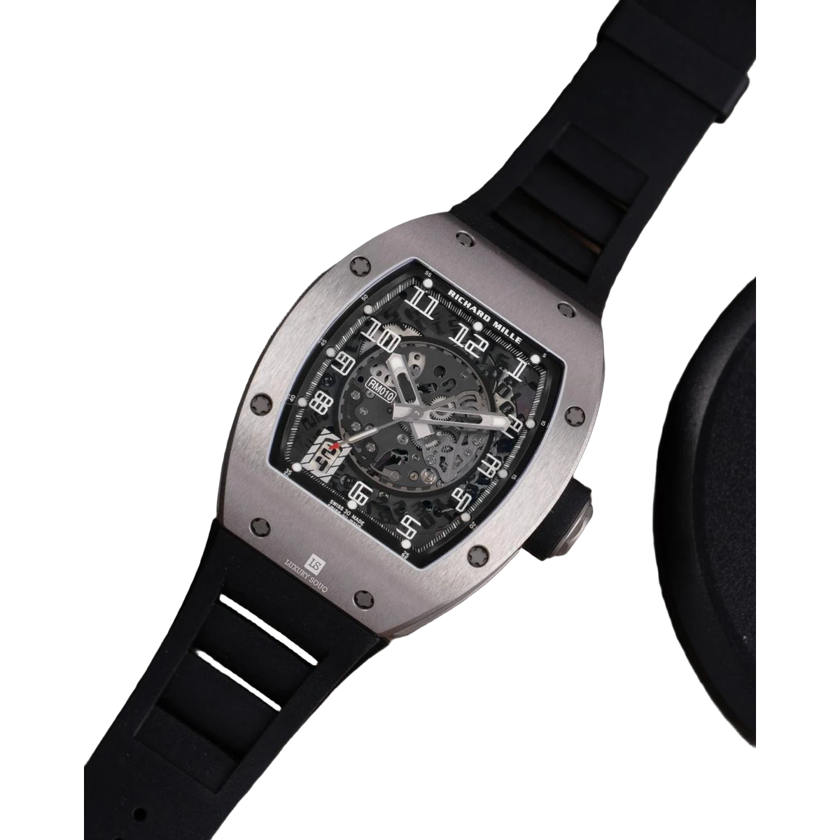 Richard Mille Rm 010 Ti Skeleton Dial Automatic 48 X 39.3 Mm Titanium Black Rubber Straps Men’S Watch – additional product photo 2