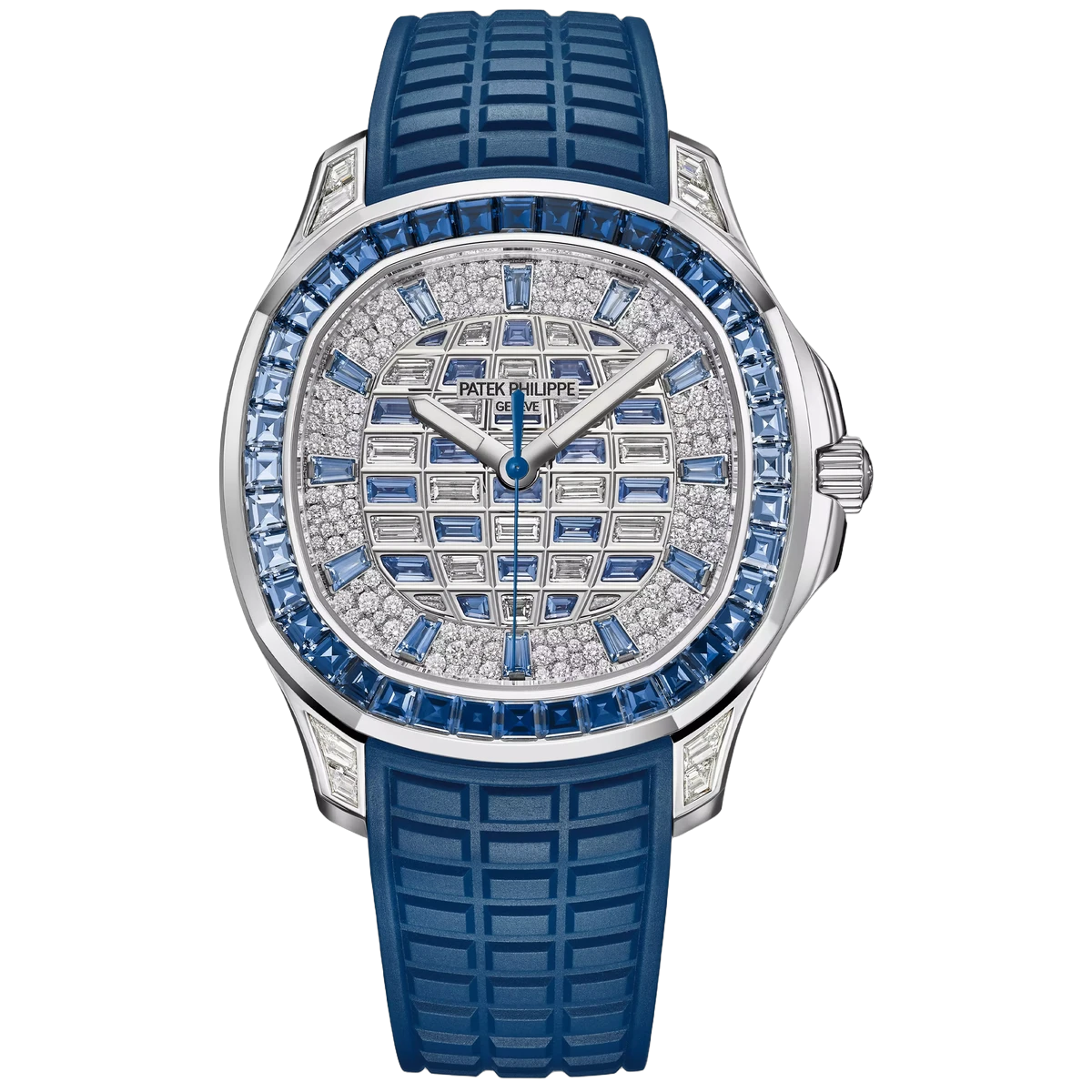 Patek Philippe Aquanaut Luce 5268/461G-001Haute Joaillerie White Gold Diamond/Sapphires Pave Dial