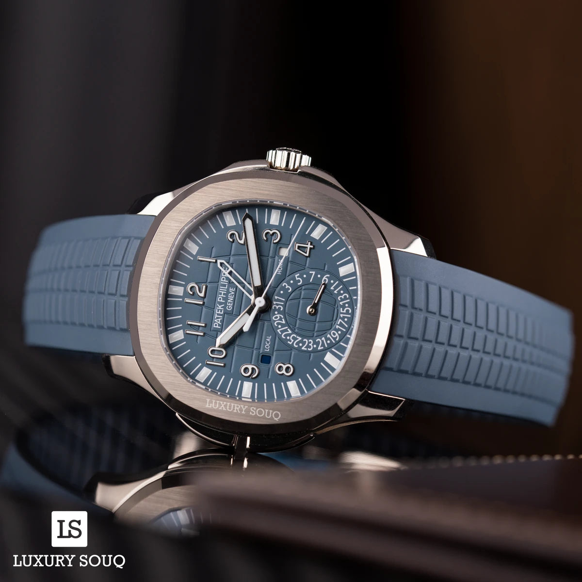 Patek Philippe Aquanaut Travel Time 5164G-001 White Gold Blue Dial 41mm Men's Watch – additional product photo 2