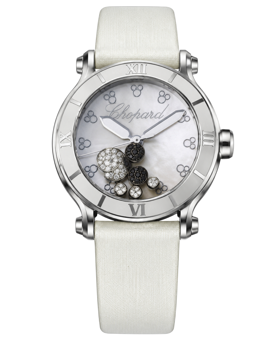 Chopard Happy Sport Mickey Mouse 3 Floating Diamonds MOP Dial 288524-3004
