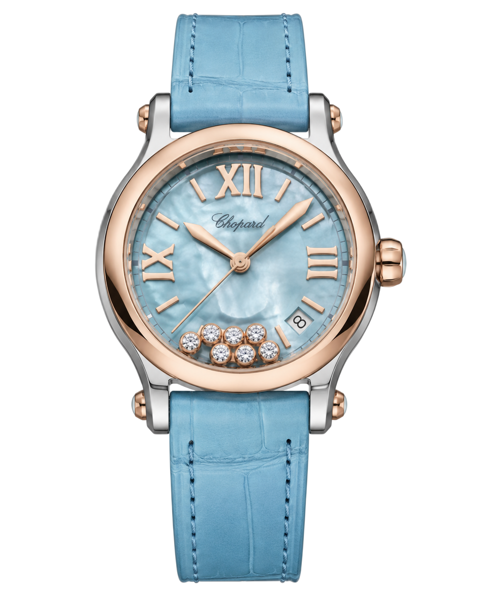 Chopard Happy Sport Ladies 33mm Baby Blue MOP Dial 278608-6013