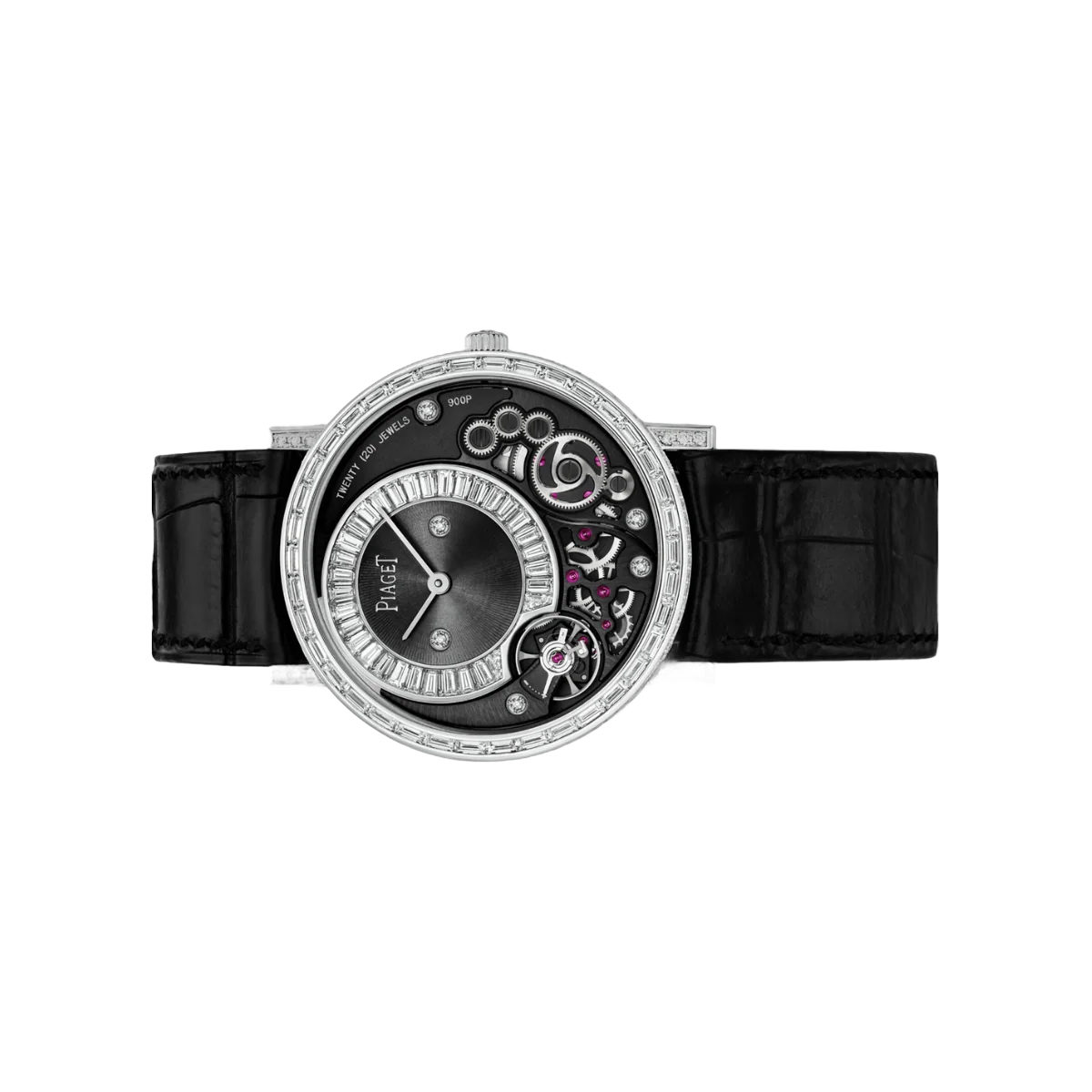 Piaget Altiplano 900P G0A39120 White Gold Baguette Diamond 38mm Gray Dial Womens Watch – additional product photo 2