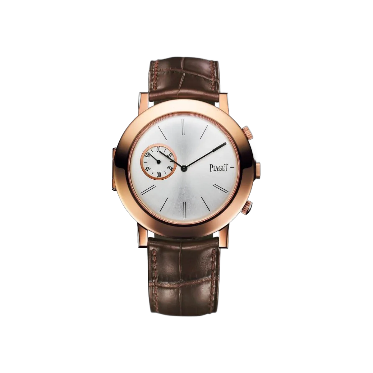 Piaget Altiplano Double Jeu G0A35153 18K Rose Gold Silver Dial