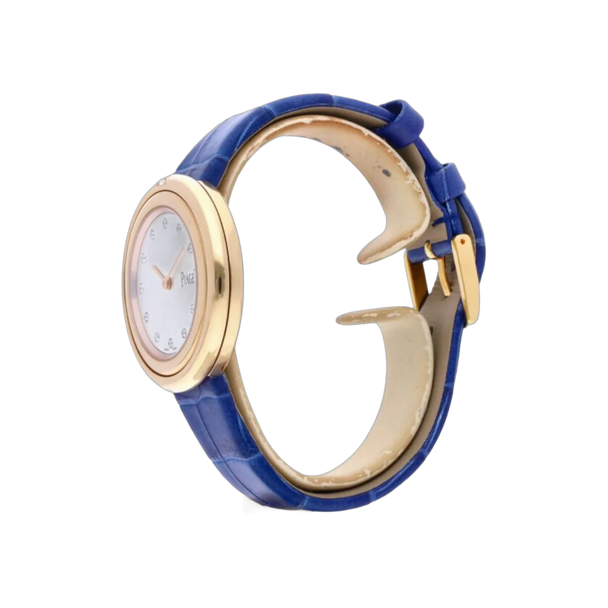Piaget Possession G0A43091 Silver Diamond Dial Blue Leather Strap – additional product photo 2