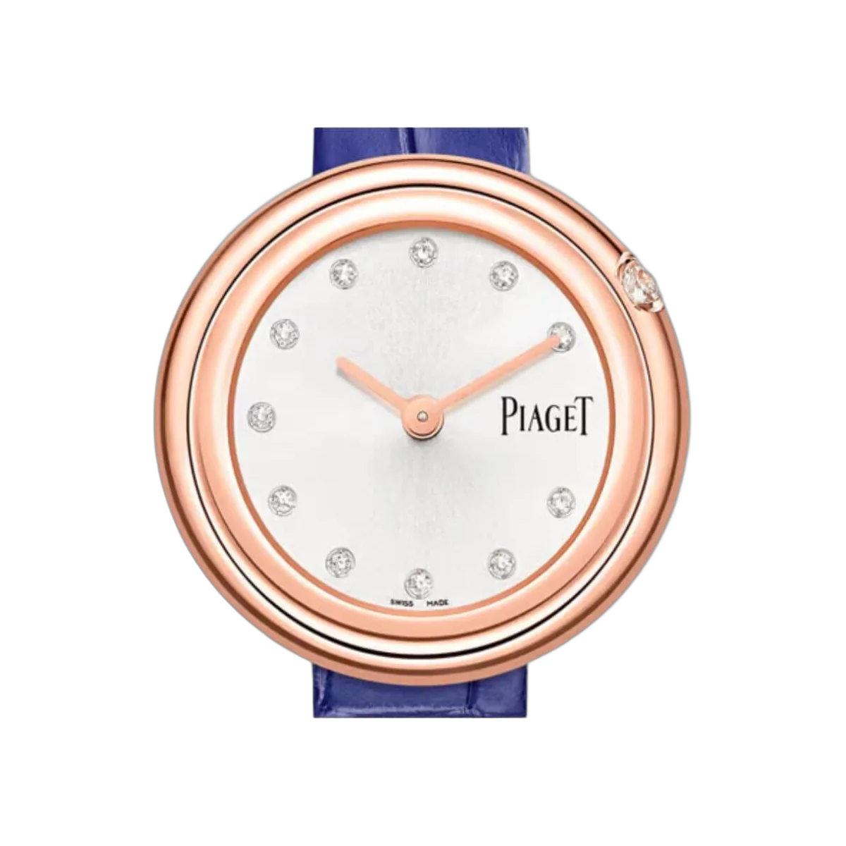 Piaget Possession G0A43091 Silver Diamond Dial Blue Leather Strap – additional product photo 6