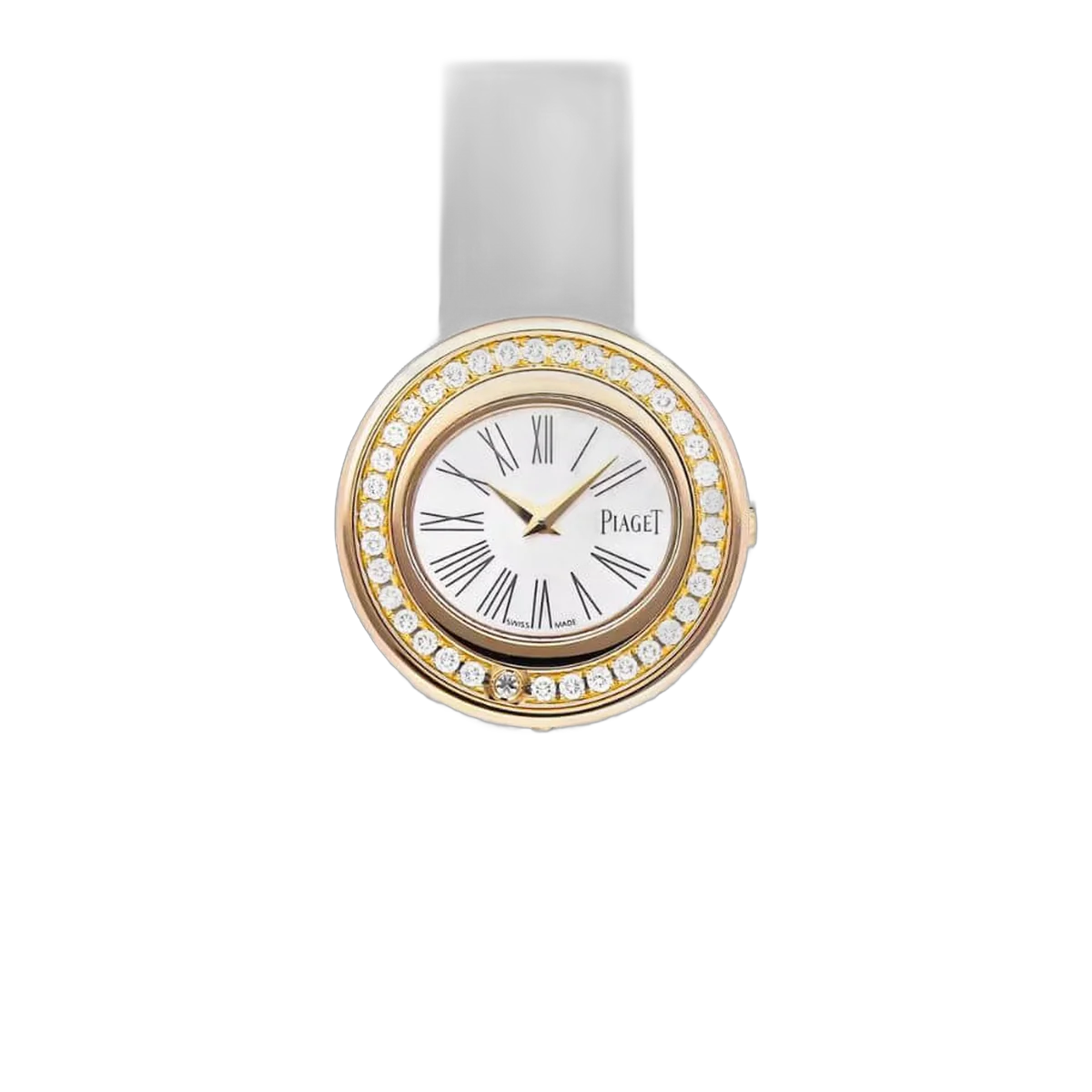 Piaget Possession GOA36188 18kt Rose Gold Diamond Satin Silver Dial