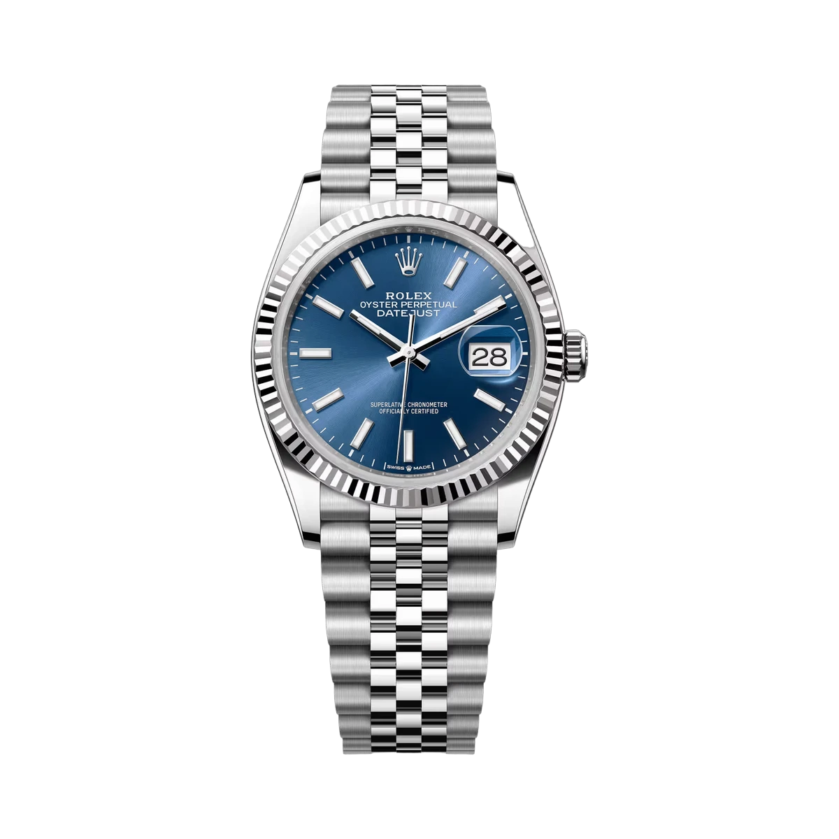 Rolex Datejust 126234 BLIJ Blue Index 36mm Women's Watch