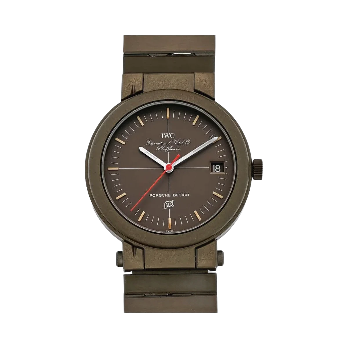 IWC Porsche Design IW3510 Automatic Compass 39Mm Aluminum Brown Dial