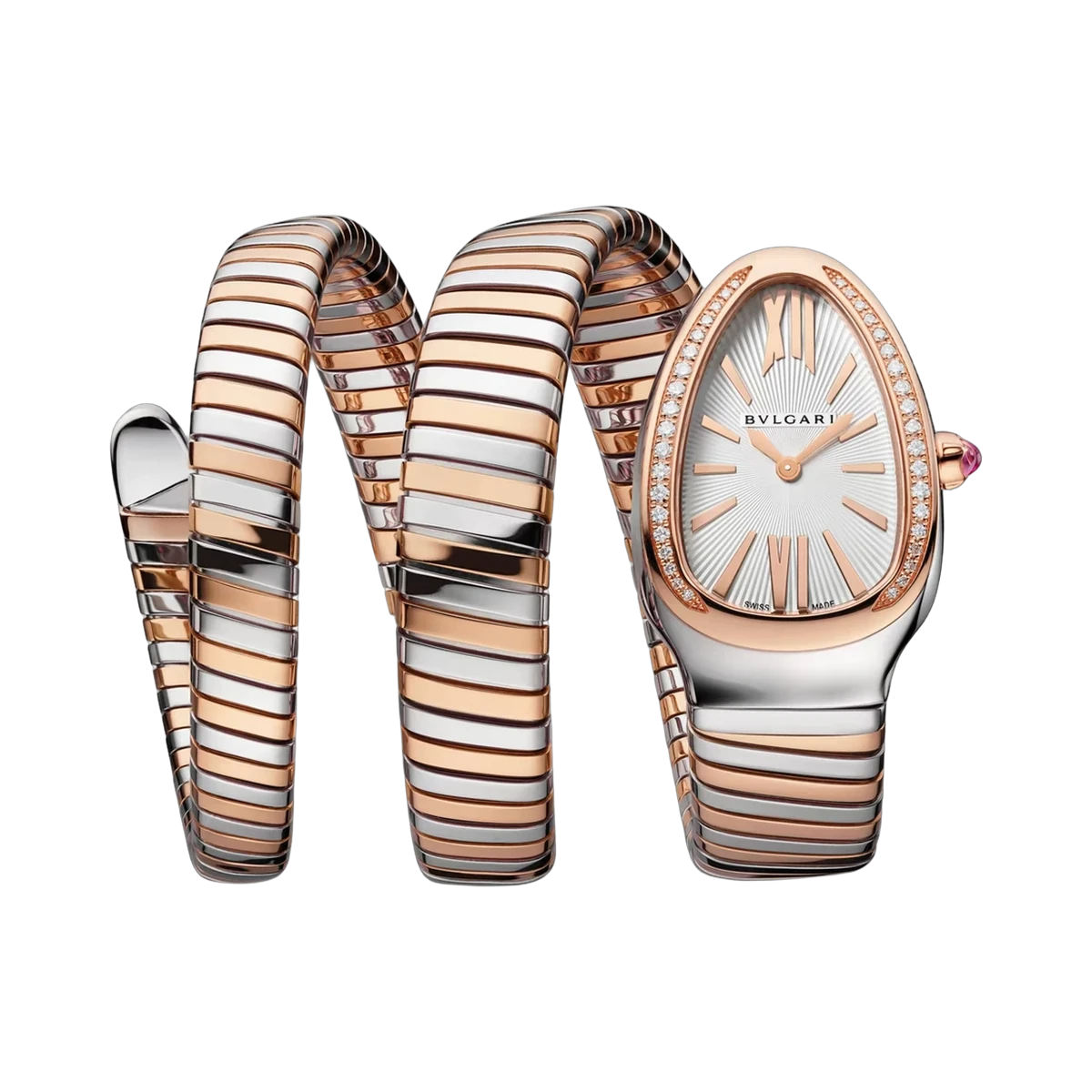 Bvlgari Serpenti Tubogas 103149 35MM Steel and Rose Gold