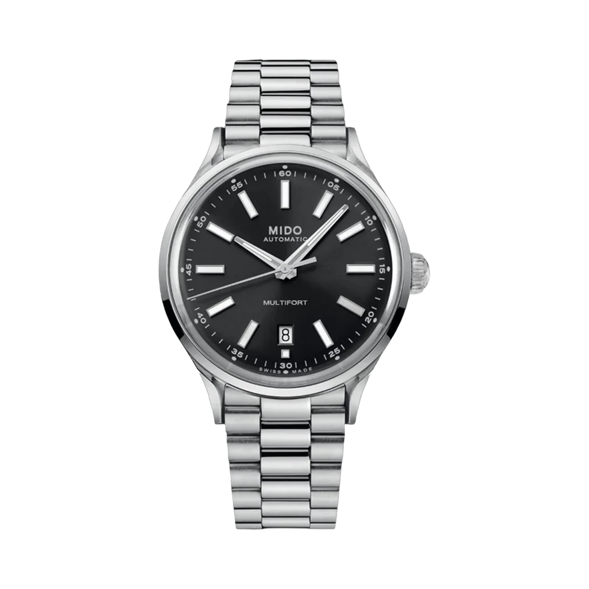 Mido Multifort Patrimony Powerwind M040.407.11.061.00 Stainless Steel 40mm Black Dial Men's Watch
