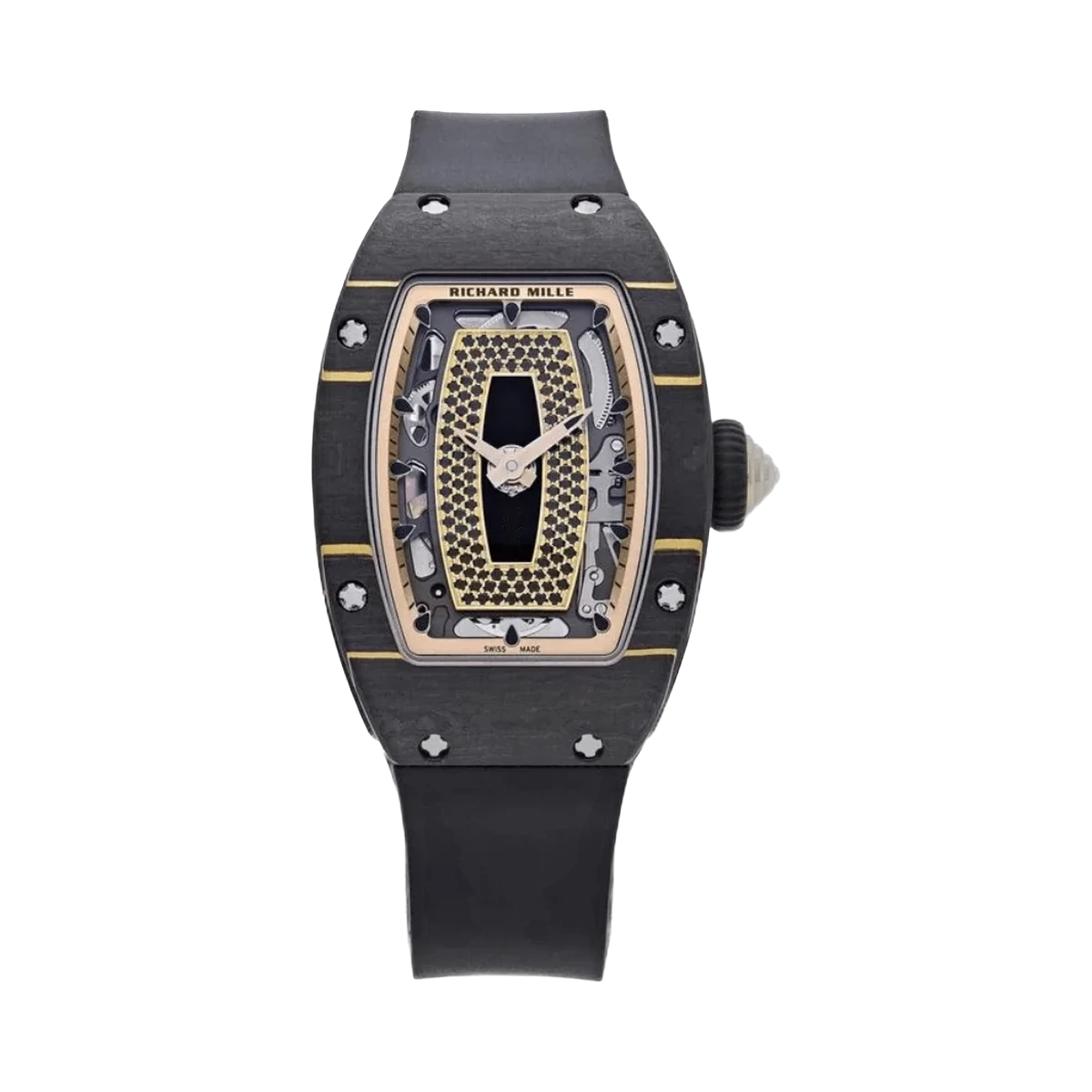 Richard Mille RM07-01 RG CAO Gold Carbon TPT ONYX Dial Set With Black Sapphires