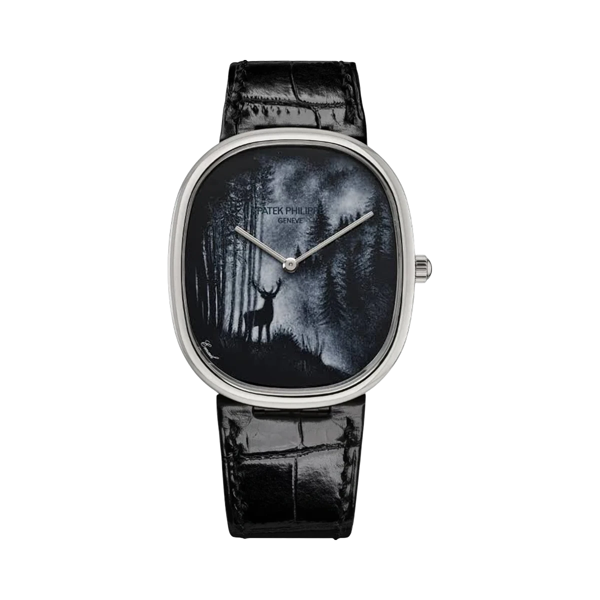 Patek Philippe Golden Ellipse Forest in the Mist Stag Edition 5738/50G-030