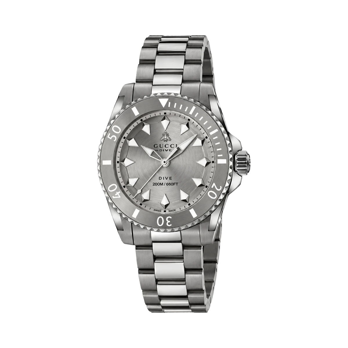Gucci Dive Automatic Grey Dial 40mm YA136354