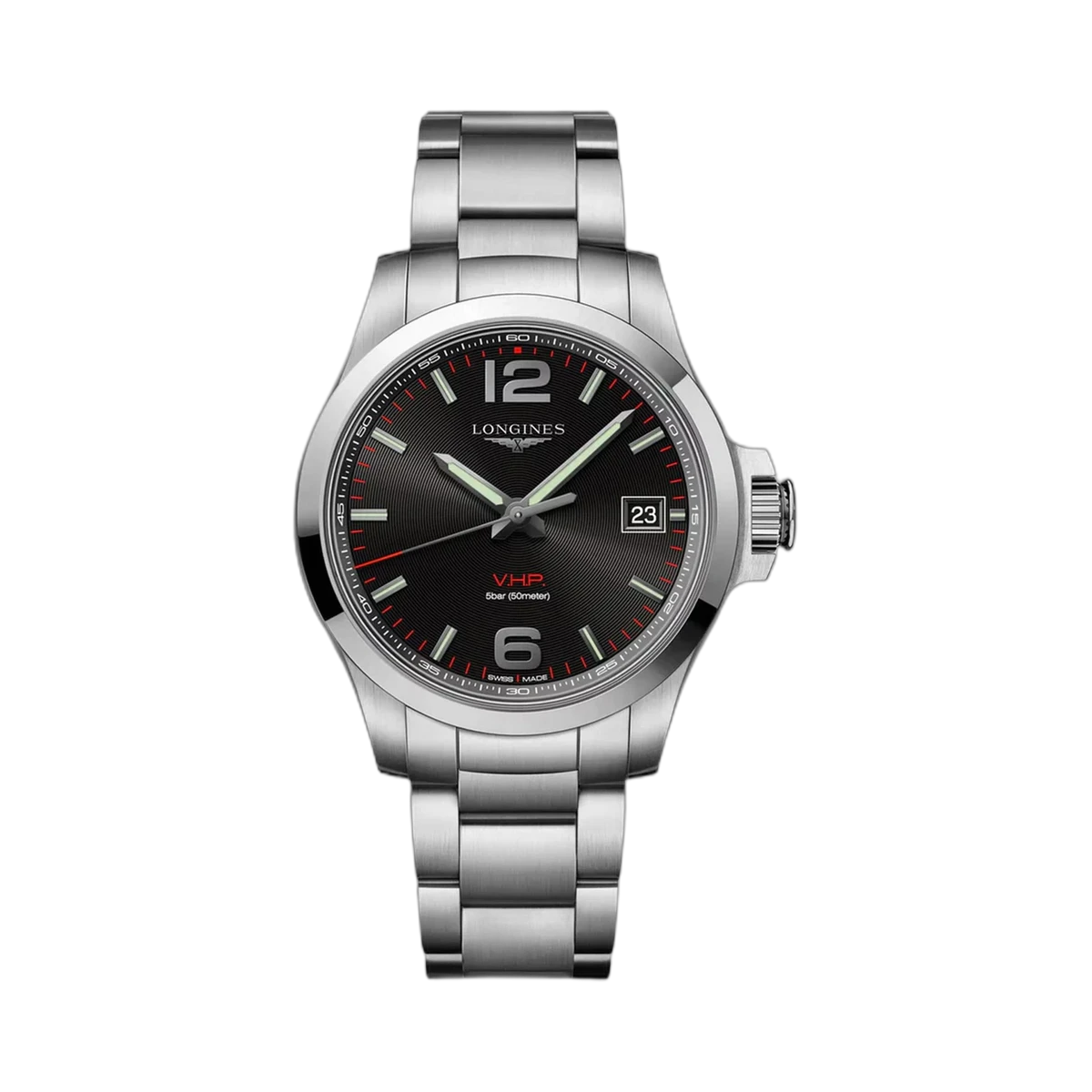 Longines Conquest VHP GMT L3.716.4.56.6 41MM Black Dial Stainless Steel
