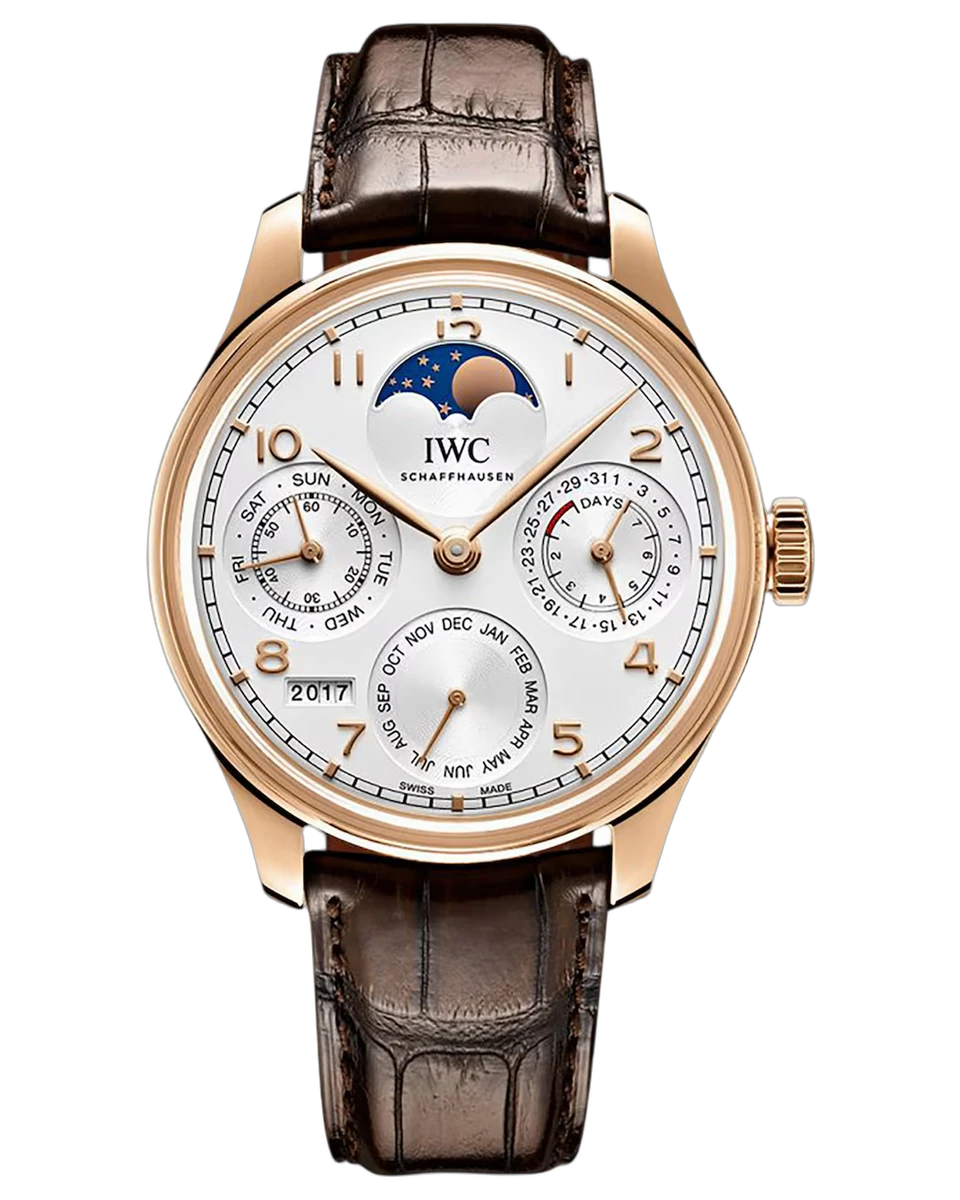 IWC Portugieser Perpetual Calendar Automatic IW503302 44.2mm 18K Rose Gold