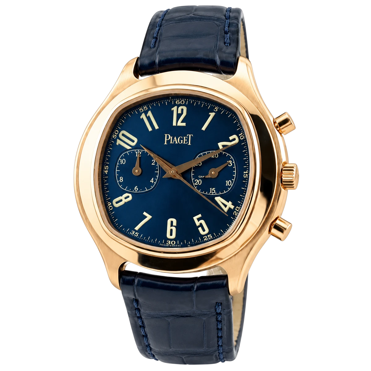 Piaget Emperador 15980 Blue Dial 40mm 18K Yellow Gold