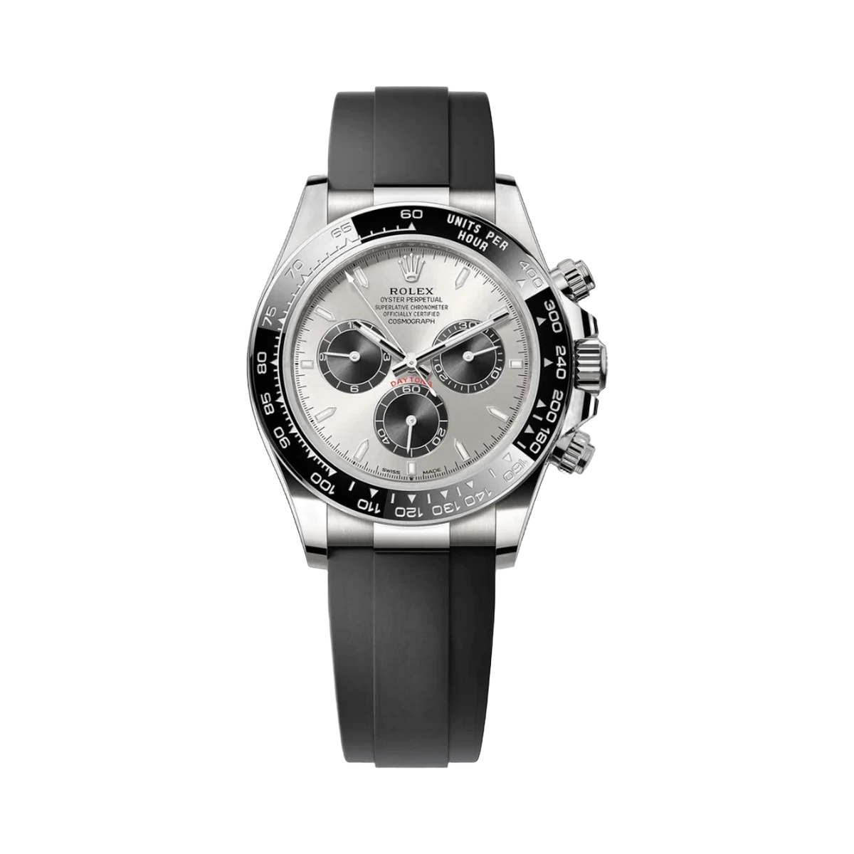 Rolex Cosmograph Daytona 126519LN-0006 Ghost Steel White Gold Oysterflex Silver Dial