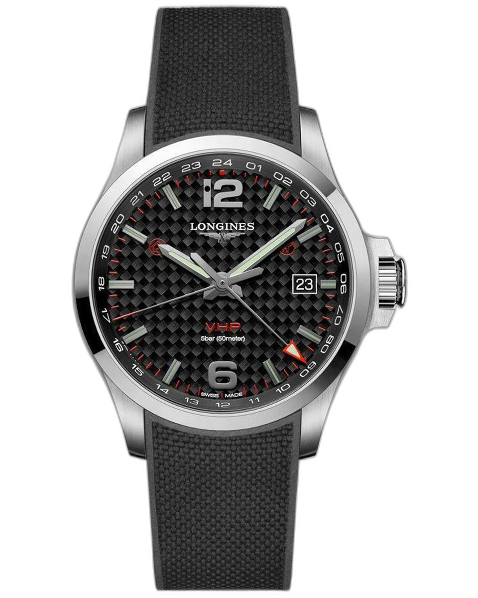 Longines Conquest VHP Sport L3.728.4.66.9 43MM Black Dial Stainless Steel