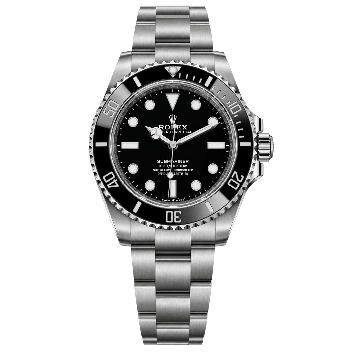 Rolex Submariner m124060-0001 Schwarzes Zifferblatt 41mm Edelstahl