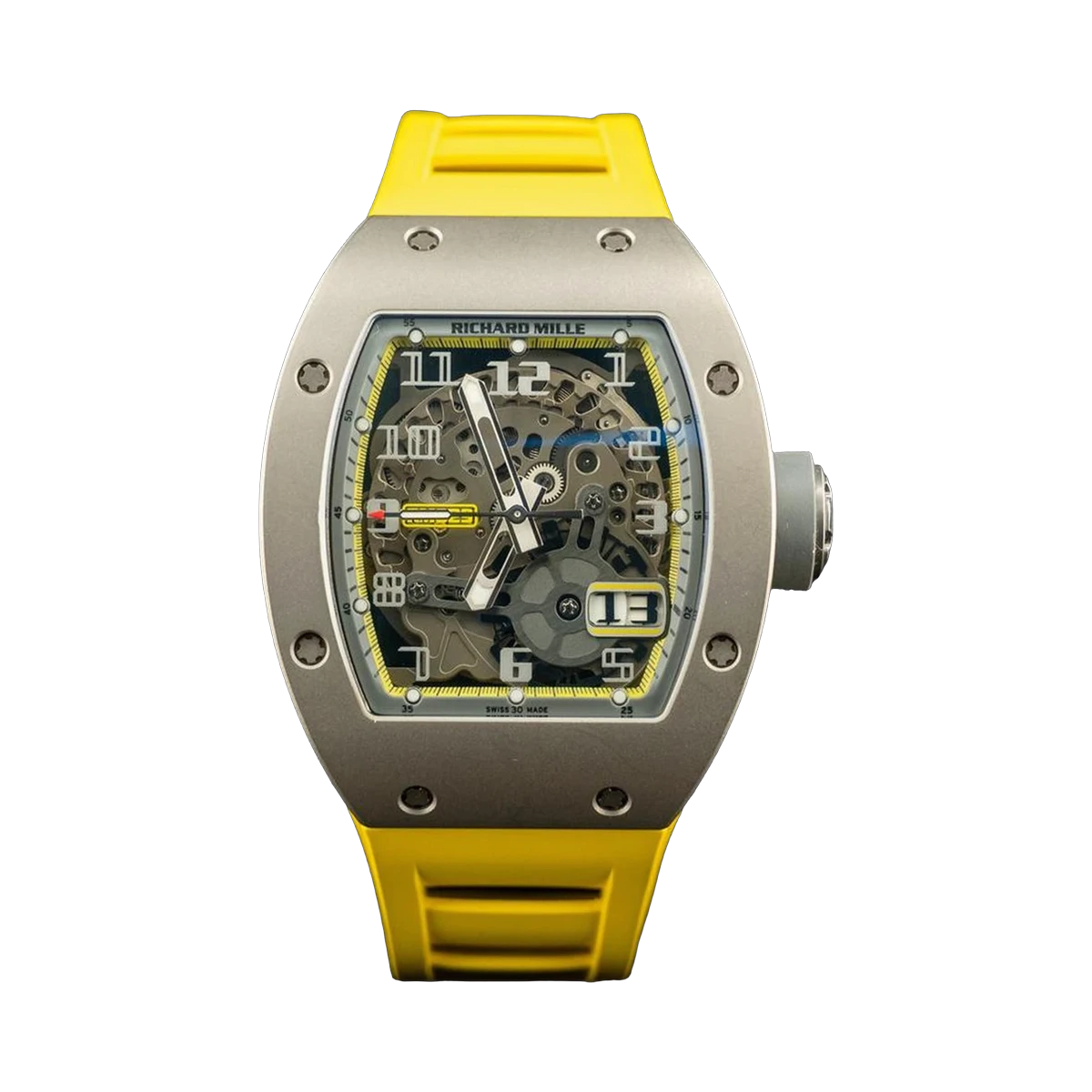 Richard Mille Rm 029 Ao Ti All Grey Boutique Edition "Yellow Flash" 48Mm Titanium Men's Watch