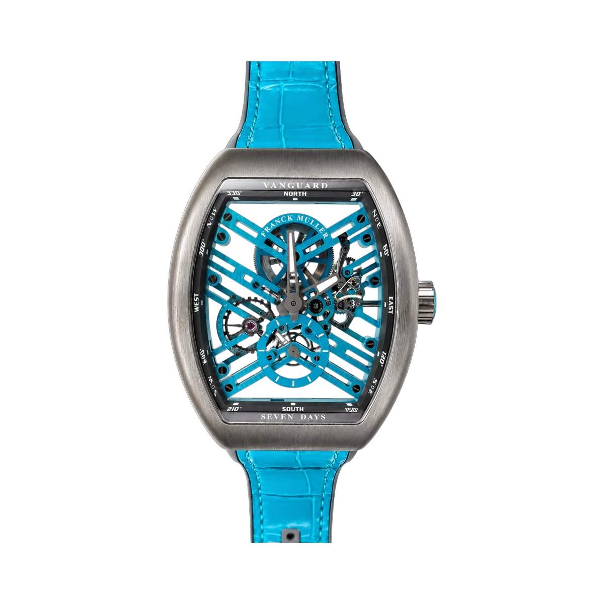 Franck Muller V 45 S6 SQT TT BR TU Vanguard Seven Days Skeleton Herrenuhr