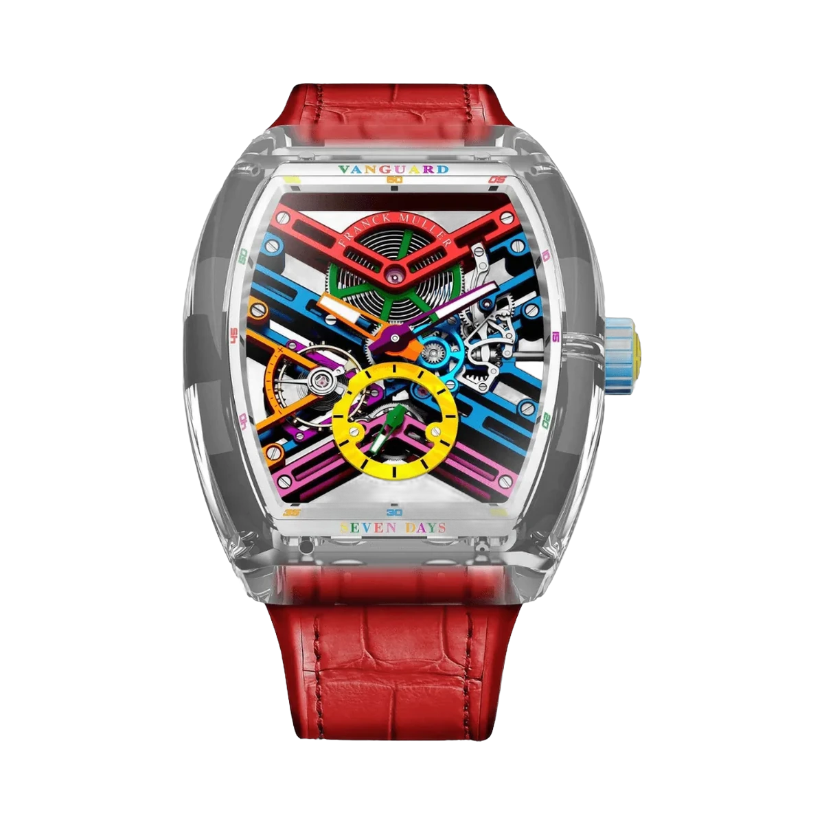 Franck Muller V45 S6 SQT DRM Vanguard Skeleton Saphir