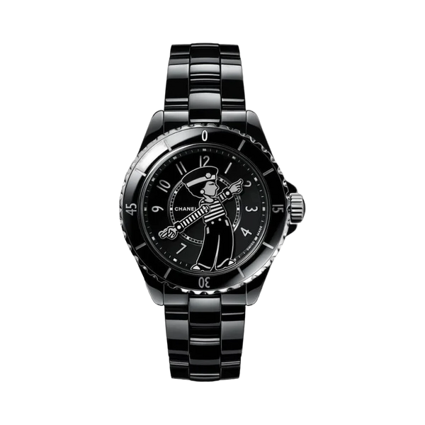 Chanel Mademoiselle J12 H7609 LA Pausa Black Ceramic 38mm